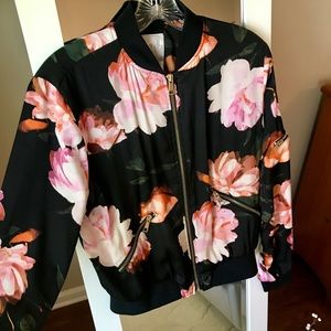 SOLD OFFLINE! Jennifer Lopez Floral Bomber Jacket